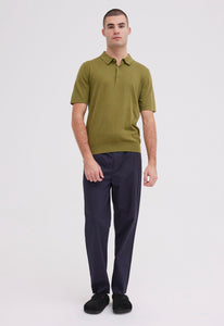 Jac + Jack AU T-Shirts Pointier Cotton Polo - Pine Needle