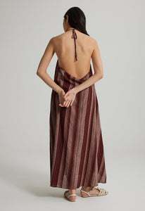 Jac + Jack AU Dresses Molten Cotton Dress - Leather / Coffa