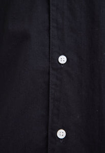 Jac + Jack AU Shirts + Polos Folded Collar Cotton Shirt - Black