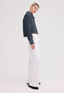 Jac + Jack AU Shirts Rena Linen Shirt - Dark Olio