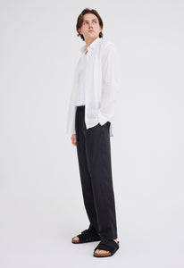 Jac + Jack AU Shirts + Polos Folded Collar Cotton Shirt - White