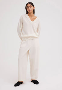 Jac + Jack AU Knitwear Sharpo Cashmere Sweater - Natural Off White